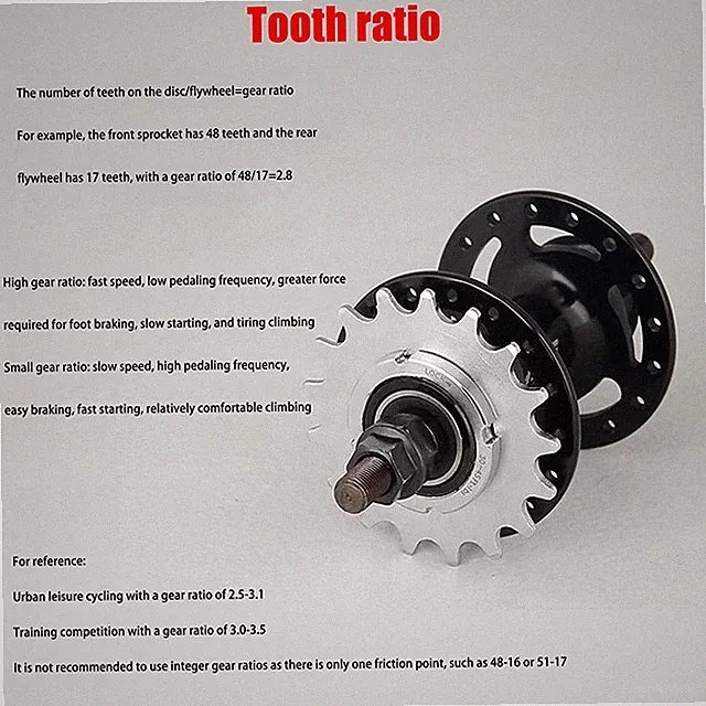 13T/14T/15T/16T/17T/18T Fixed Gear 1 Speed Bike Wheel Cogs Sprocket Locking