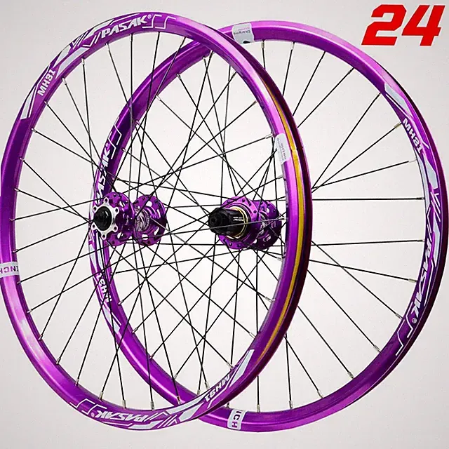 24inch MTB AM Enduro DH Bicycle Alloy Wheelset Thru Axle/QR 6 Pawls Hub HG MS XD