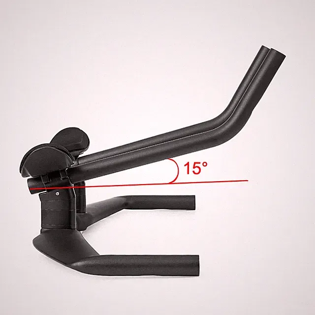 Aero Carbon Fiber Triathlon Bicycle Handlebar 15 Degree of Left Right Arm TT Bar