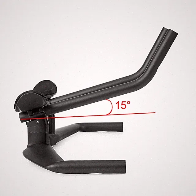 Aero Carbon Triathlon Bicycle Handlebar TT Bar 15 Degrees of Left and Right Arms