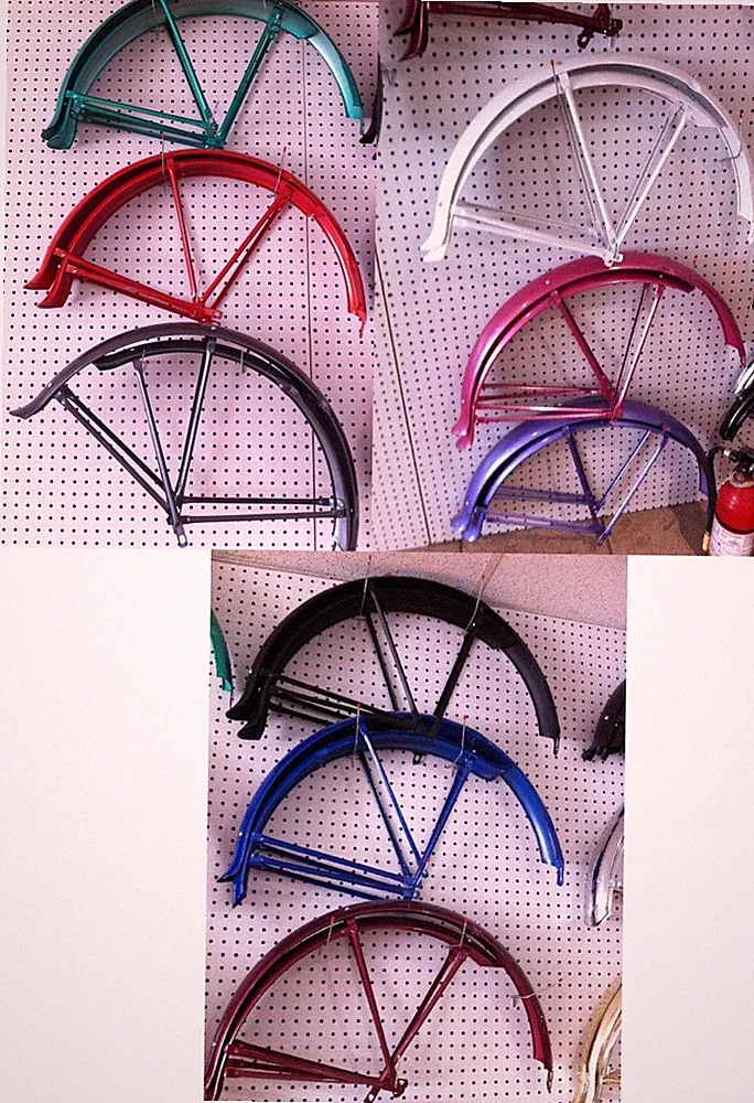 Bicycle Balloon Fender Set for 26" Beach Cruiser Bikes ===15 colors available