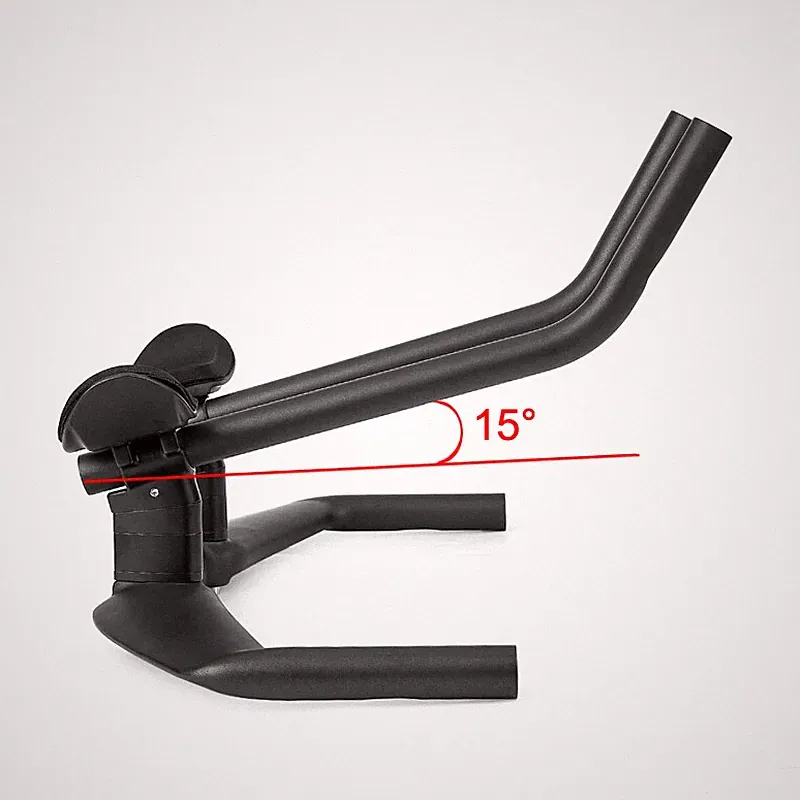 Carbon Fiber Triathlon Bicycle Handlebar TT Bar 15 Degrees Left and Right Arms