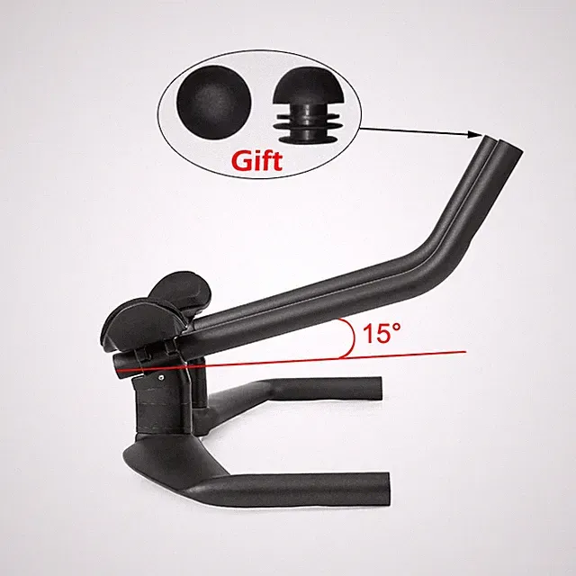 Carbon Fiber Triathlon Bicycle Rest Handlebar TT Bar 15 Degrees 400/420/440mm