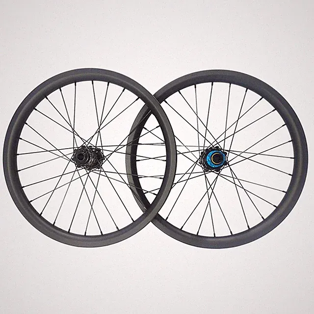 Carbon Kid's Race Raod Bike Wheelset 20" 406 Boost 15x110/12x148mm Hub Tubeless