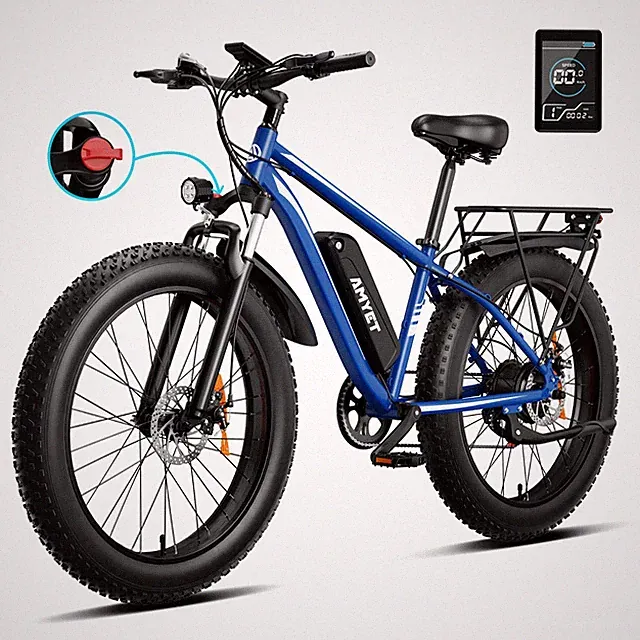 Electric Bike 1500W Ebike 48V 15Ah 28MPH Electric Bicycle Adults Teens Commuter