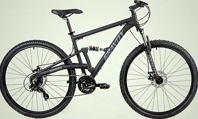 FSX29 LTD Full Suspension Mountain Bike 15in Frame Matte Black 21 Speed