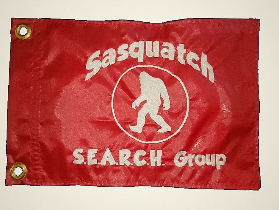 SASQUATCH SEARCH GROUP Safety FLAG ATV UTV JEEP Recumbent Trike Bicycle 10x15
