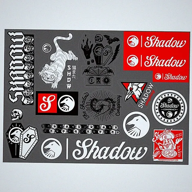 SHADOW CONSPIRACY INVOKE STICKER PACK 15 pc STICKERS KIT BMX BIKE NEW