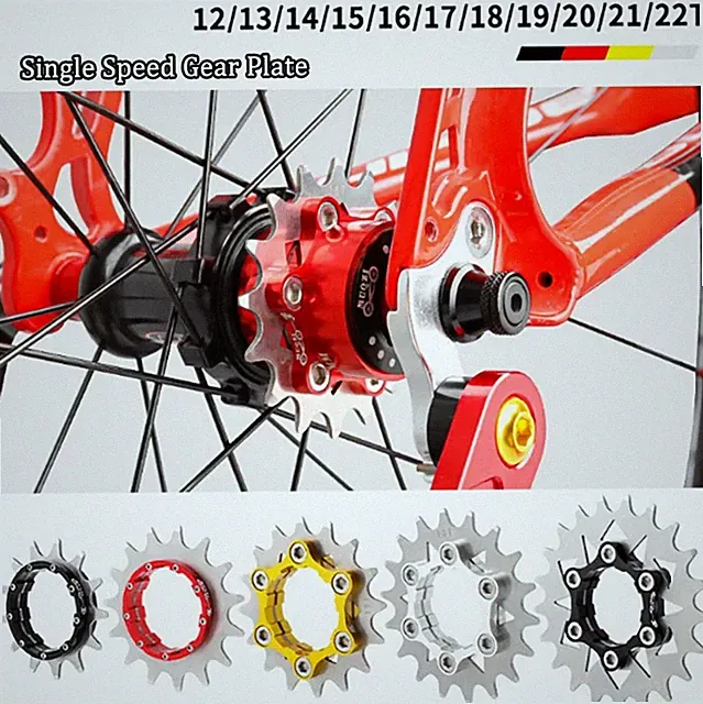Single Speed Gear Plate 12/13/14/15/16/17/18/19/20/21/22T for Fixed Gear