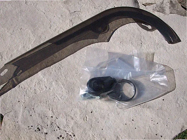 Smoke colored chain guard for BMX Bicycle, 15" long