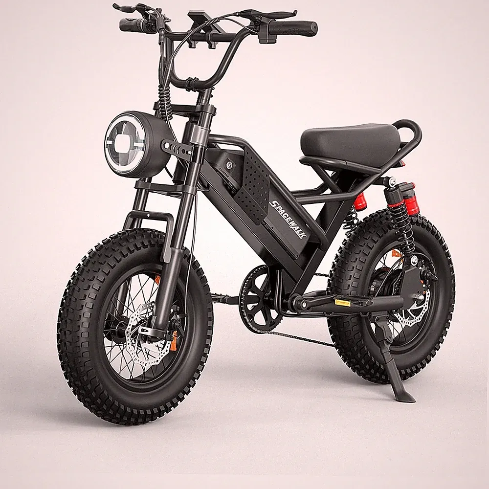 SPACEWALK 16" Fat Tire Ebike 48V/15AH 750W Ebike E-Bicycle Disc Brake 7Speed