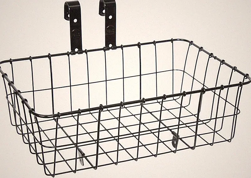 Wald Bicycle 137 Front Basket 15 x 10 x 4.75 BLACK Handlebar Axle Mount Cruiser