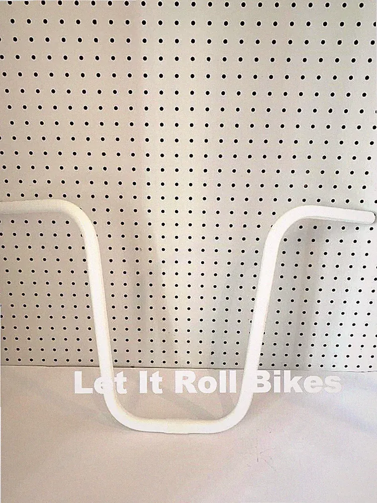 WHITE BICYCLE LOWRIDER U HANDLEBAR 15" CRUISER BIKES